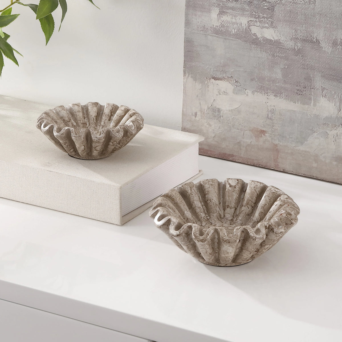 Soho Ruffle Bowl Set Of 2