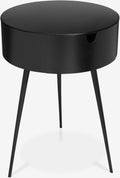 Belamy 16" Black Iron Side Table / Nightstand