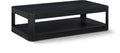 Pisa Black Solid Wood And Burl Veneer Coffee Table - CT