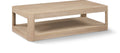 Pisa Natural Solid Wood And Burl Veneer Coffee Table - CT