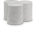 Eastley White Iron 3pc. Modular Nesting Coffee Table - 3C