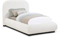 Ulyana Cream Boucle Fabric Upholstered Twin Bed
