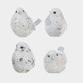 Set of 4 Sparkly Snow Bird
