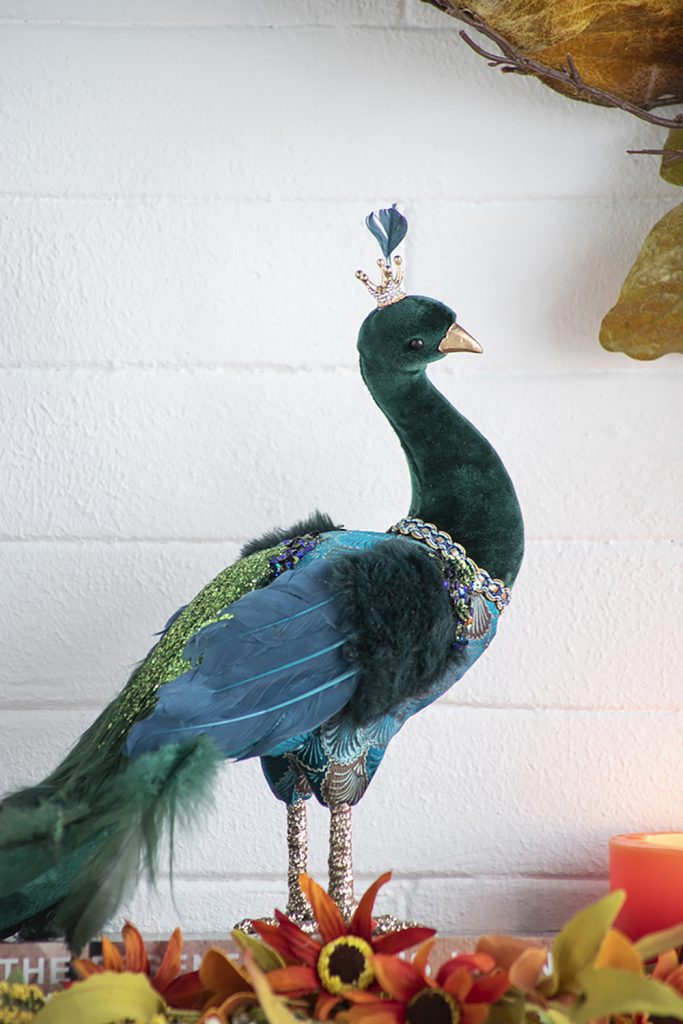 Harvest Peacock Large – Elegant Royal Holiday Décor