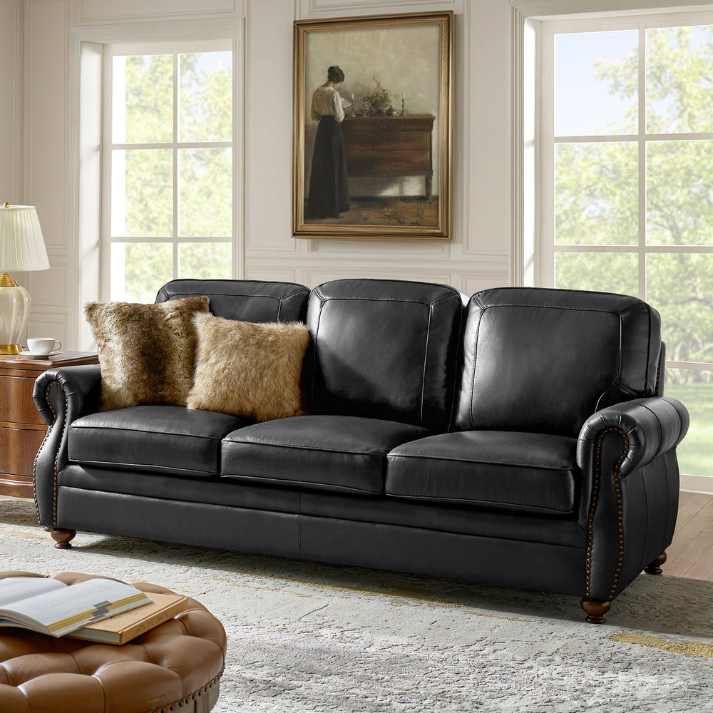Gerardo Genuine Leather Sofa