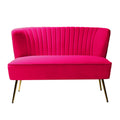 Monica Loveseat in Fuchsia