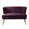 Monica Loveseat in Purple