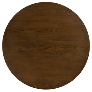 Calamaria Round Wood Dining Table in Medium Oak