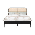 Ruthie Ash Wood And Natural Cane Queen Bed (3 Boxes)