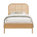 Ruthie Natural Ash Wood And Natural Cane Twin Bed (3 Boxes)