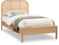 Ruthie Natural Ash Wood And Natural Cane Twin Bed (3 Boxes)