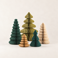 Set of 5 Paper Accordion Christmas Trees