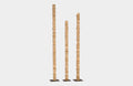 Set of 3 Stacked Wood Sculptures | Natural Chamcha Wood