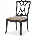 Casual Dining Charleston Upholstered Seat Side Chair in Black Cherry
