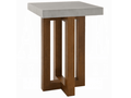 24" Keven Faux Concrete End Table