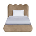 Sylvain Velvet Upholstered Twin Bed