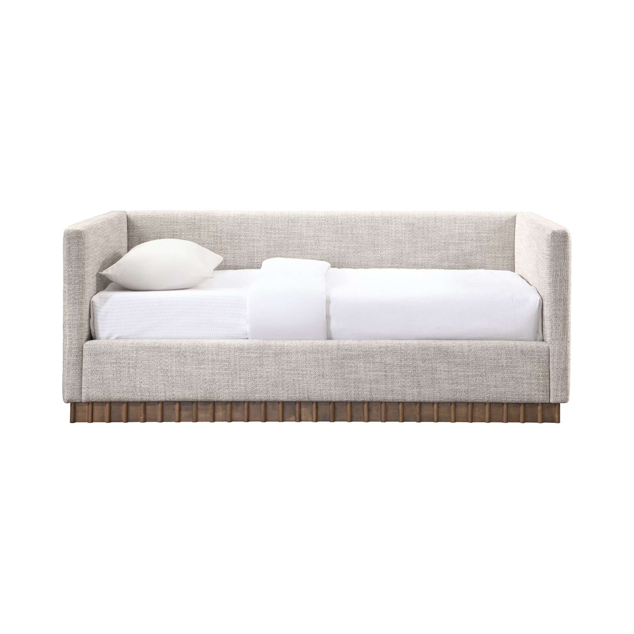 Tamsin Linen Textured Fabric Upholstered Twin Daybed - Beige
