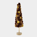 Pom Pom Tree Table Decor – Festive Mini Holiday Accent
