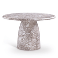 Cosenza Marble Finish Indoor / Outdoor Concrete Dining Table in Brown