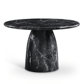 Cosenza Marble Finish Indoor / Outdoor Concrete Dining Table in Black