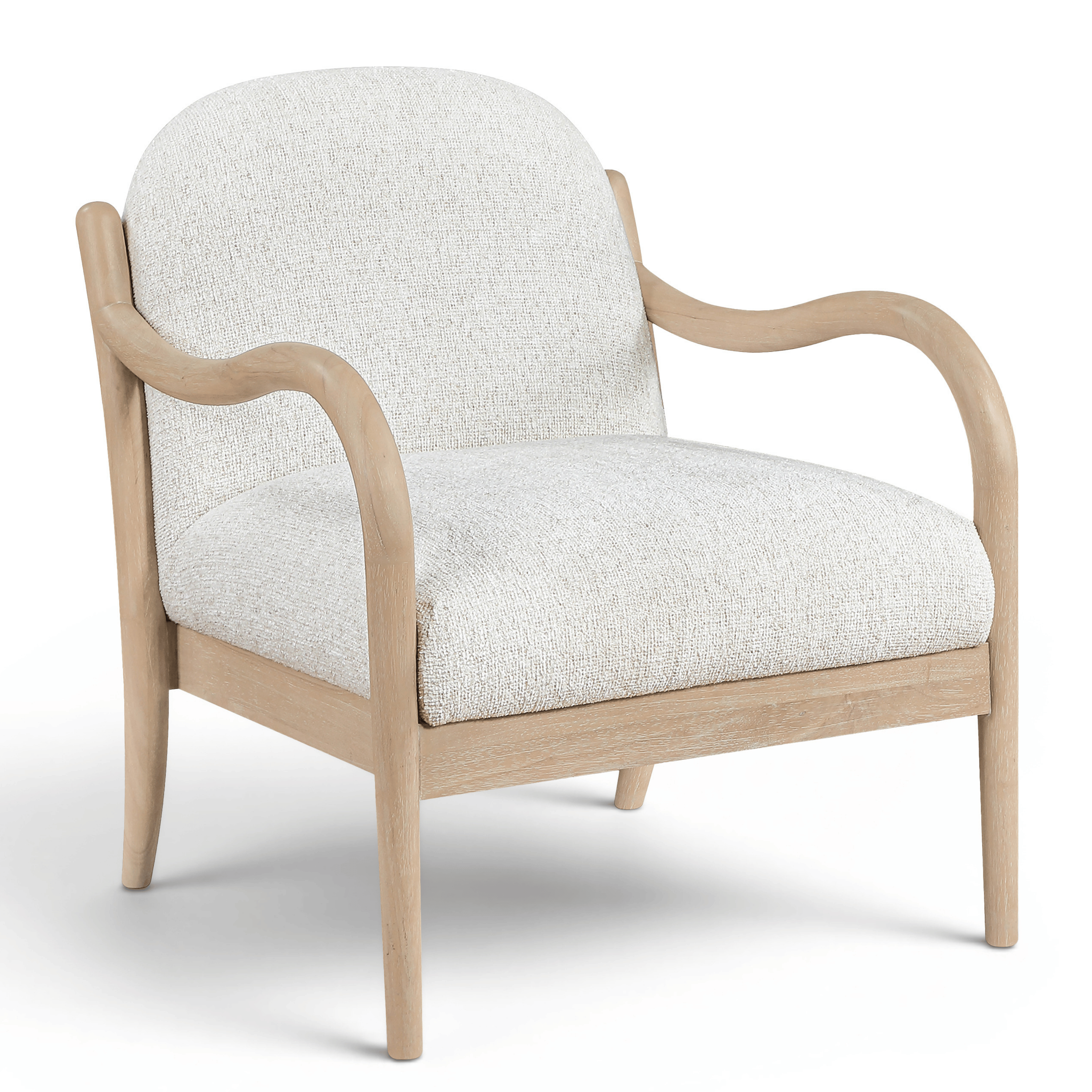 Gwyneth Cream Performance Fabric Upholstered Accent Chair