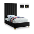 Verbier Velvet Upholstered Twin Bed