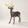 Spirit Standing Patchwork Deer in Floral Fawn