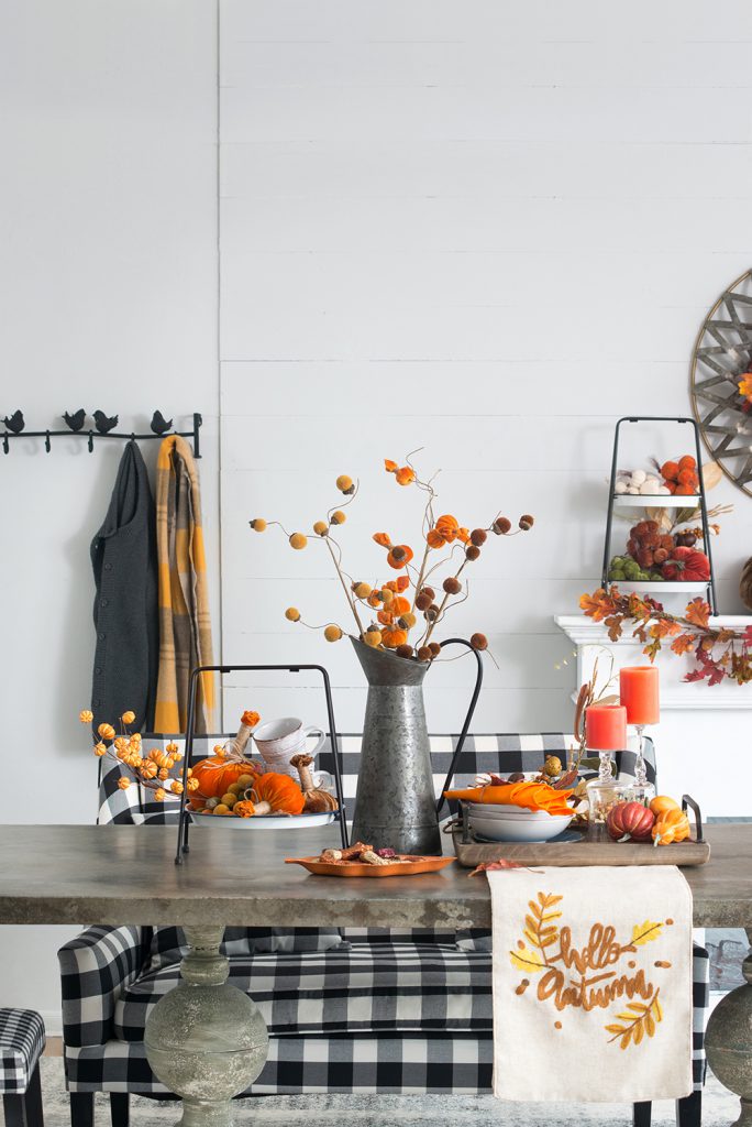 Bundle of 4 Yellow Acorn Spray – Fall Autumn Décor