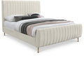 Yulia Velvet Upholstered King Bed