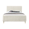 Yulia Velvet Upholstered Queen Bed