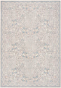Botanical Washables Grey Multicolor Modern Polyester Area Rug