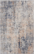 Rustic Textures Grey Beige Modern Polypropylene Area Rug