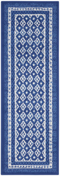Whimsicle Navy Farmhouse Polypropylene Area Rug