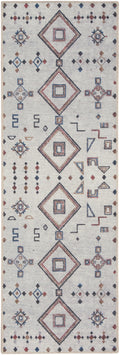 New Concept Washables Ivory Multicolor Bohemian Polyester Area Rug