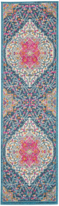 Passion Multicolor Farmhouse Polypropylene Area Rug