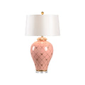 Ginger Jar Lamp - Coral
