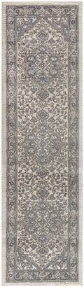 Quarry Ivory Blue Vintage Polypropylene Area Rug