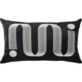 Zora 25X15 Indoor Pillow, Black