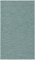 Washable Solutions Aqua Modern Polypropylene Area Rug