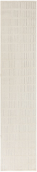 Modern Comfort Ivory Grey Scandinavian Polyester Area Rug
