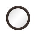 Potro 45" H x 45" W Wall Mirror, Dark Brown