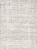 Modern Shag Ivory Grey Modern Polyester Area Rug