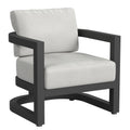 Malibu Club Chair in Cast Silver