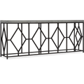 Ciao Bella Console Table – Aged Steel Base & Concrete Top