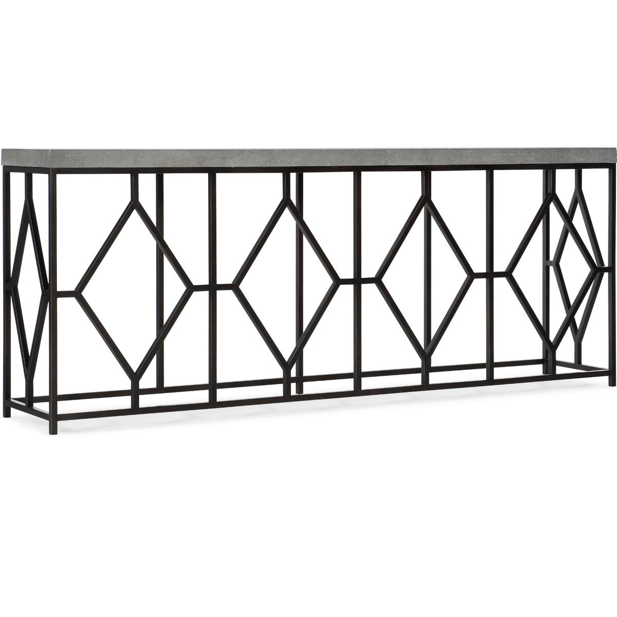 Ciao Bella Console Table – Aged Steel Base & Concrete Top