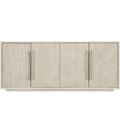 Modern Mood Entertainment Console – Oak Veneer, Raffia Doors