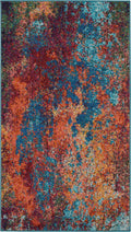 Celestial Atlantic Modern Polypropylene Area Rug