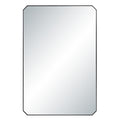 Jace 36" H x 24" W Wall Mirror, Black