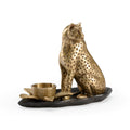 Brass Kat Candlestick