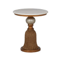 Tassel Side Table- Silver & Gold